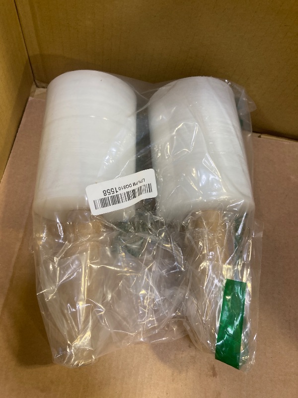 Photo 1 of Berta 2-Pack, Stretch Wrap Roll 5 inch - 1000 ft 80 Gauge Clear Cling Plastic Wrap Extended Core Handle Industrial Strength Mini Hand Roll, Baggage/Luggage/Furniture/Packing/Moving Supplies