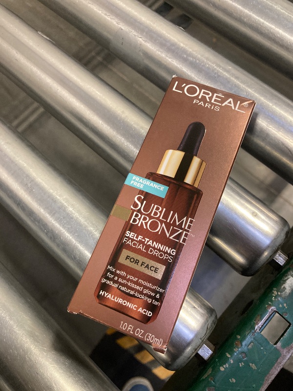Photo 1 of L’Oreal Paris Sublime Bronze Self Tanning Facial Drops with Hyaluronic Acid, Gradual Tan, Fragrance-Free, 1 fl. Oz