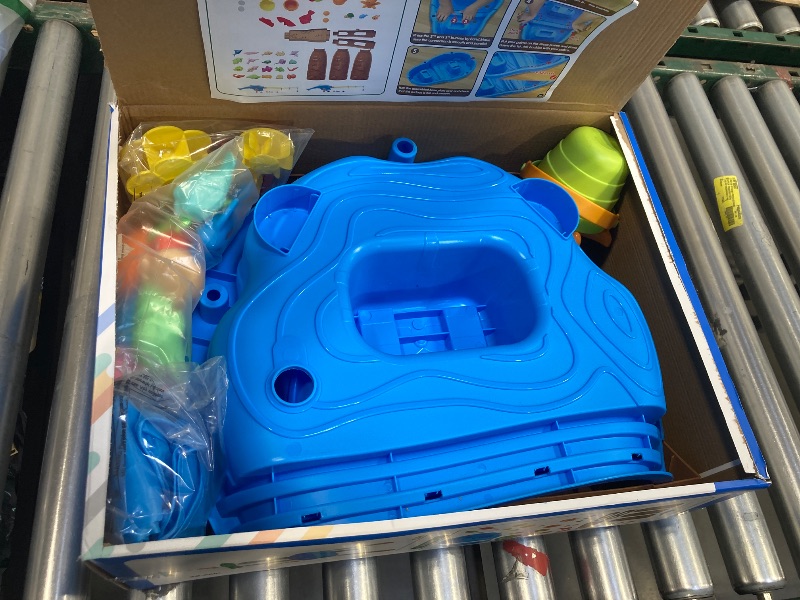 Photo 1 of VROGTIK Water Table for Toddlers 3-5 Outdoor Toys for Kids Ages 4-8 3-Tier Kids Sand Water Table with Fishing Game Set Activity Sensory Table Summer Gift Beach Outside Toys for Toddlers