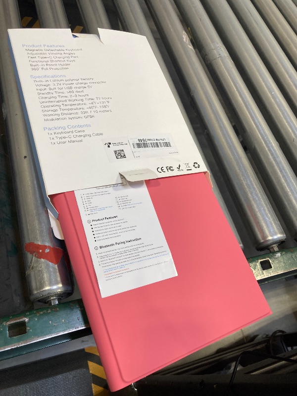 Photo 1 of Harvopu Compatible for iPad 11th 10th Generation Case with Keyboard, Folio Cover with Pencil Holder, Multi-Touch Trackpad, 7 Color Backlit, Detachable Keyboard for iPad (A16) 11th/10th Gen (Pink)