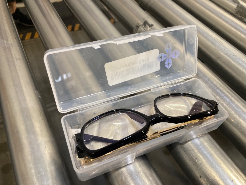 Photo 1 of VISOONE Oversized Blue Light Blocking Glasses with Chic Square TR90 Frame and Metal Temple for Women Men REMY