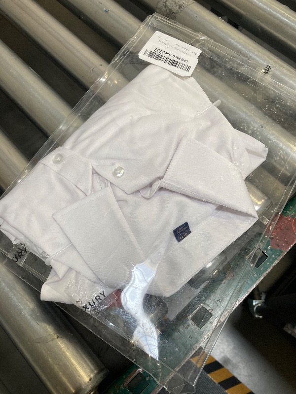 Photo 1 of J.VER Boy's Long Sleeve Dress Shirts Solid Stretch Wrinkle-Free Shirt Kids Casual Button Down Shirts, SIZE 6-7Y