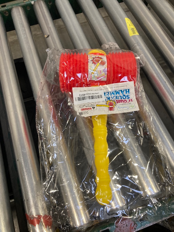 Photo 1 of ArtCreativity Giant Squeaky Hammer, Jumbo 14 Inch Kids’ Squeaking Hammer Pounding Toy, Clown, Carnival, and Circus Birthday Party Favors, Great Gift for Boys and Girls Ages 3 Plus