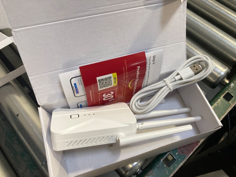Photo 1 of WiFi Extender Signal Booster, 2025 WiFi Extender AC1200Mbps Dual Band (5.8GHz/2.4GHz), WiFi Booster with Ethernet Port for Home Covers up to 10000 Sq.ft, Compatible with More Devices