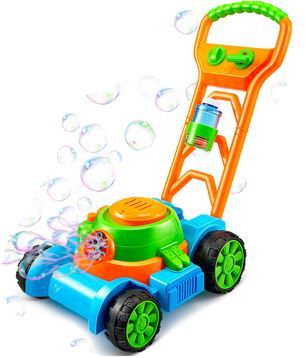 Photo 1 of SLOOSH Bubble Lawn Mower Toddler Toys - Kids Bubble Machine Summer Outdoor Push Toy Games, Backyard Garden Outside Play Toddlers Preschool Boys Girls Birthday Gifts (Blue)