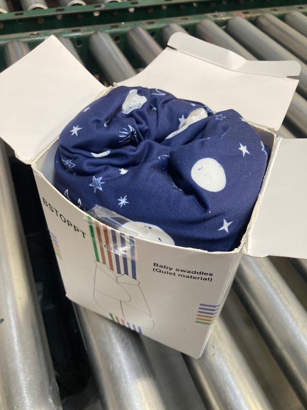 Photo 1 of BSTOPPT Newborn Sleep Sack Baby Swaddle,3-6 Months,3-Way Adjustable Wearable Blanket,100% Rayon Cotton Swaddling sleeping bag?TOG 0.5?Clouds&Starry Sky?