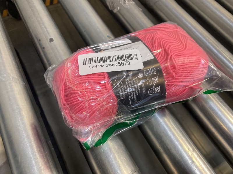 Photo 1 of Baby Yarn #3 Light Worsted DK Anti-Pilling Acrylic Yarn for Knitting and Crochet (1 Pack, 244 Sugar Pink)