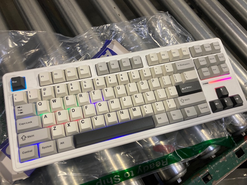Photo 1 of YUNZII AL75 PRO 75% Wireless Mechanical Gaming Keyboard,Full Aluminum CNC,BT/2.4G/Wired,PBT Keycaps,Gasket Mounted Hot Swap,Custom RGB Backlight, Programmable for Mac/Win (Silver, Blue Grey)