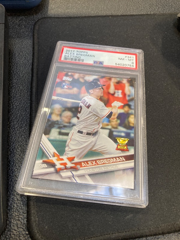 Photo 1 of 2017 Topps Baseball #341 Alex Bregman Rookie Card - 1st Official Rookie Card