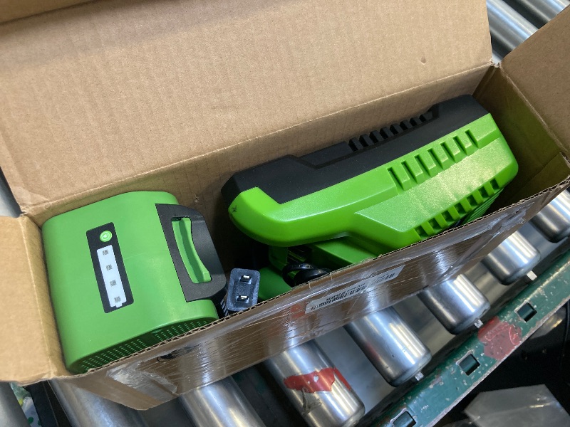 Photo 1 of Replacement Battery and Charger for Greenworks 40V Battery Compatible with GreenWorks G-MAX 6.0Ah 40V Power Tools 29462 29252 20202 22262 25312 25322 20642 22272 27062 21242 (1pack+Charger)