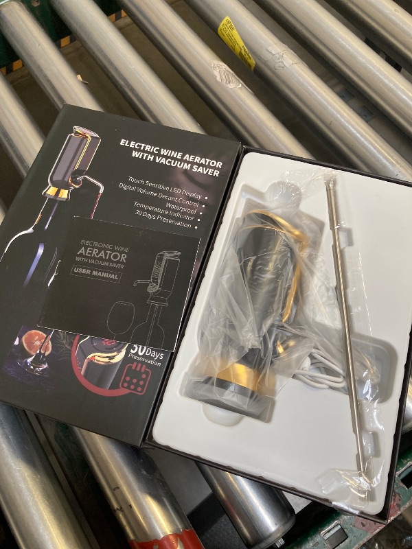 Photo 1 of 4-IN-1 Electric Wine Aerator, Dispenser, Preserver and Vacuum Saver, Electric Liquor Decanter Pourer Adjustable Quantity Liquor Wine Pump for Improve The Taste, Aroma, and Freshness of Wine