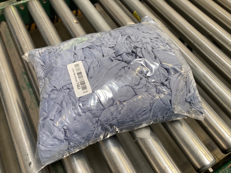 Photo 1 of DeZerlor 30 Pack Dusty Blue Cheesecloth Napkins Washable Spring Mothers Day Cloth Napkins Set of 30 Cotton Gauze Blue Napkins Bulk 21x21 Inches for Marine Weddings Bridal Baby Shower Birthday Party