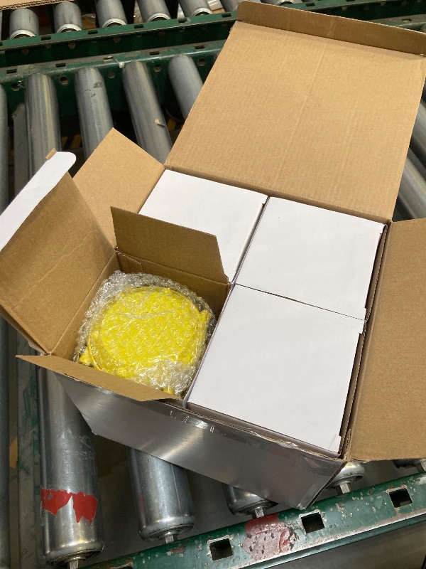 Photo 1 of Lichamp LED Camping Lantern, 4 Pack Battery Powered Flashlight for Power Outages, Portable Collapsible Hanging Light Essential for Home, Outdoor, Emergency Lamp Survival Kit Gear for Hurricane, Yellow