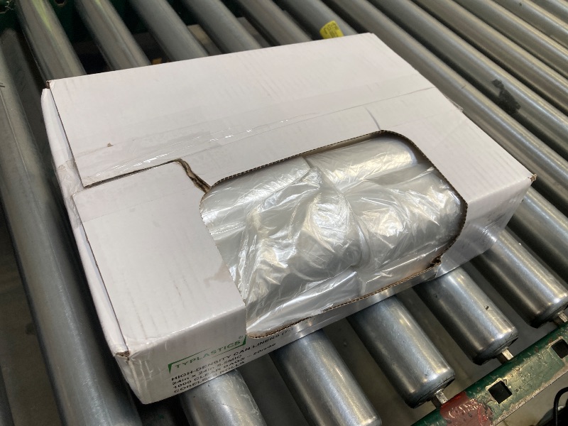 Photo 1 of TYPLASTICS Trash Can Liner - Wholesale 1000 Count Garbage Bags on Perforated Roll 7-10 Gallon Multipurpose for Office Bathrooms Business Home Commercial and Industrial Needs 24" x 24"