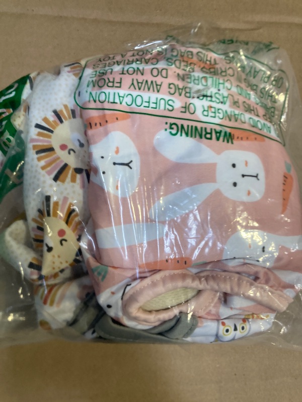 Photo 1 of Langsprit Washable Female Dog Diapers (3 Pack) - Doggie Reusable Small Medium Large Dog Diapers for Doggy Puppy Female in Period - Highly Absorbent Dog Heat Panties (Rabbit, Owl, Lion, Medium)