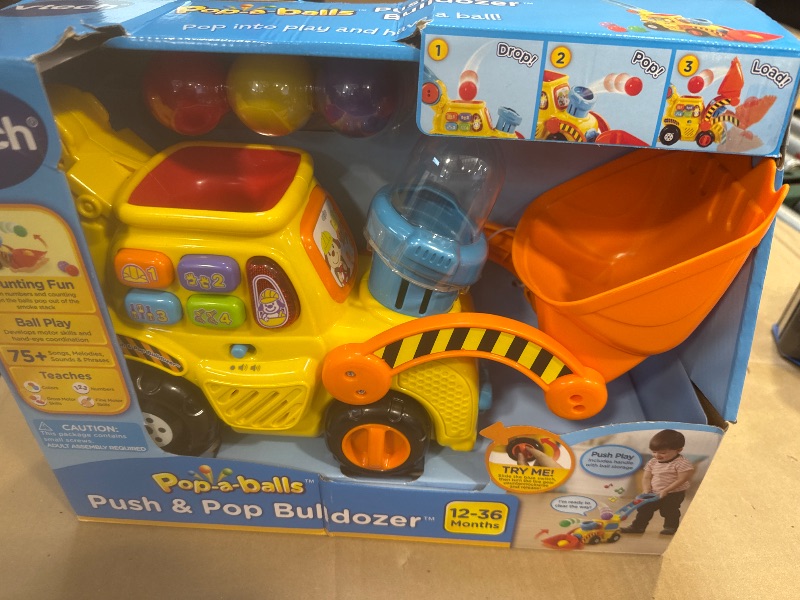 Photo 1 of VTech Pop-a-Balls Push & Pop Bulldozer