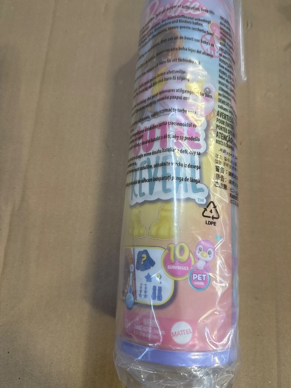 Photo 1 of Barbie Cutie Reveal Doll & Accessories, Color Dream Series, Tie-Dyed Penguin Costume & 10 Surprises Including Color Change