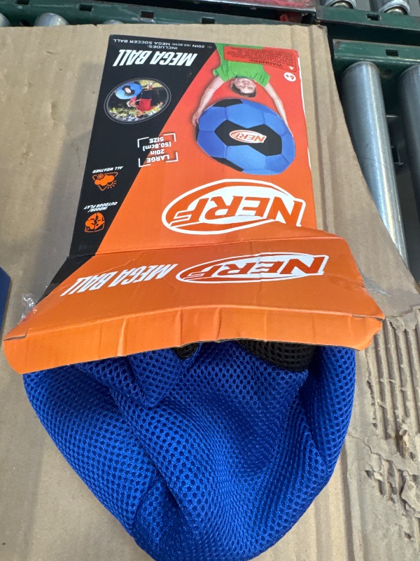 Photo 1 of Nerf Mega Ball - 20" Inch Big Outdoor Kids Kickball, Soccer Ball, Dodgeball for Backyard Games - Giant Multi Sport Toy for Outdoor + Lawn Games - NO Pump Included