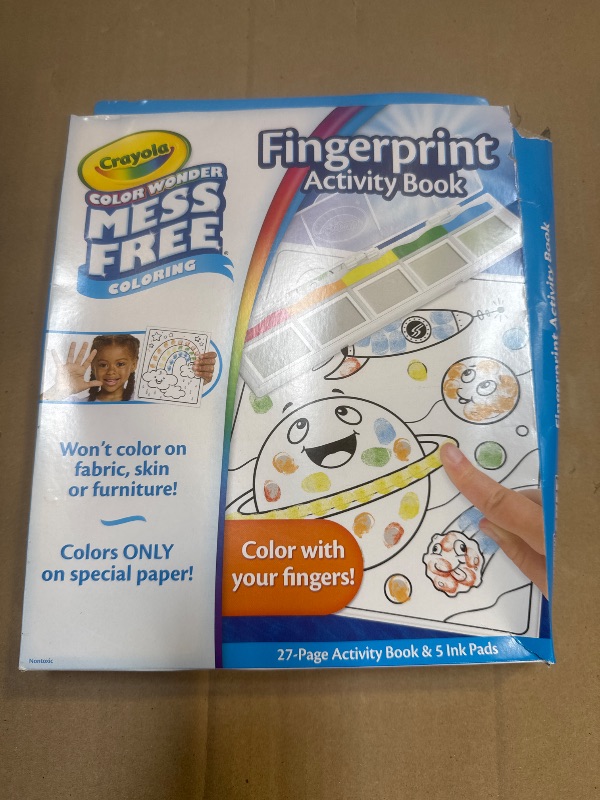 Photo 1 of Crayola Color Wonder Mess Free Fingerprint Ink Painting Activity Set, Finger Painting Alternative, Toddler Coloring, Travel Activity, Gift for Toddlers