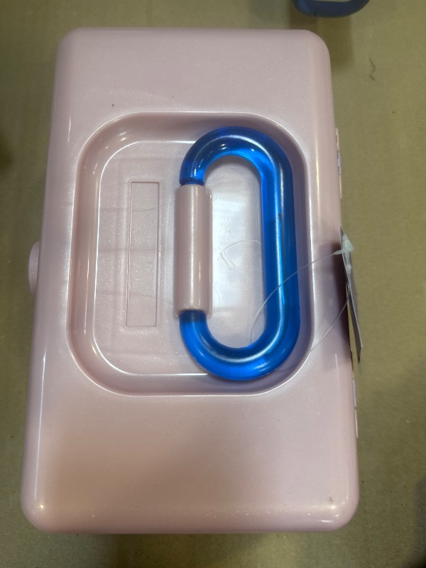 Photo 1 of Caboodles Pretty in Petite Makeup Box, Two-Tone Pink on Lavender, Hard Plastic Organizer Box, 2 Swivel Trays, Fashion Mirror, Secure Latch for Safe Travel