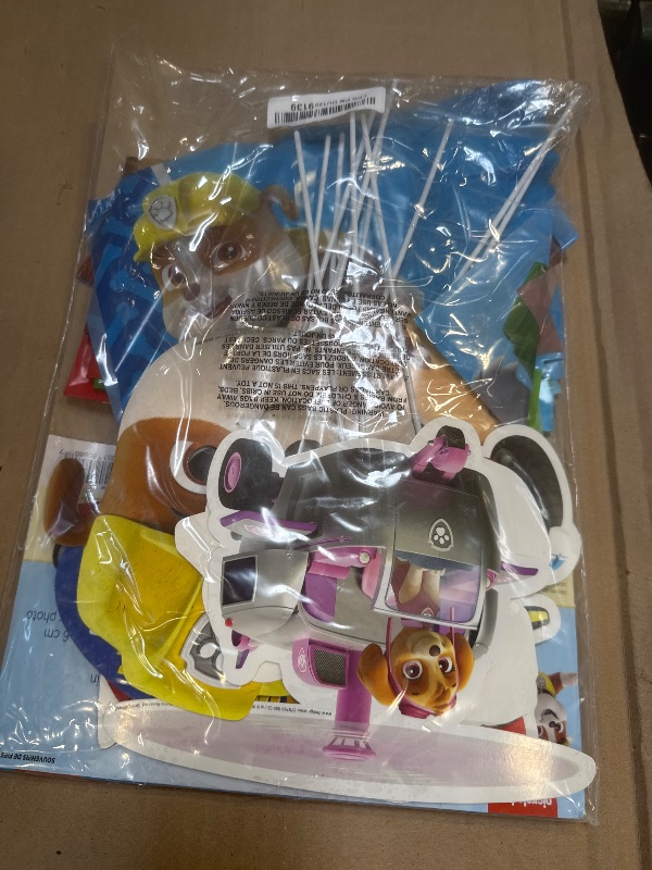 Photo 1 of Multicolor Paw Patrol Scene Setters with Plastic Props in Various Size - Pack of 17 - Perfect for Kids Parties & Events