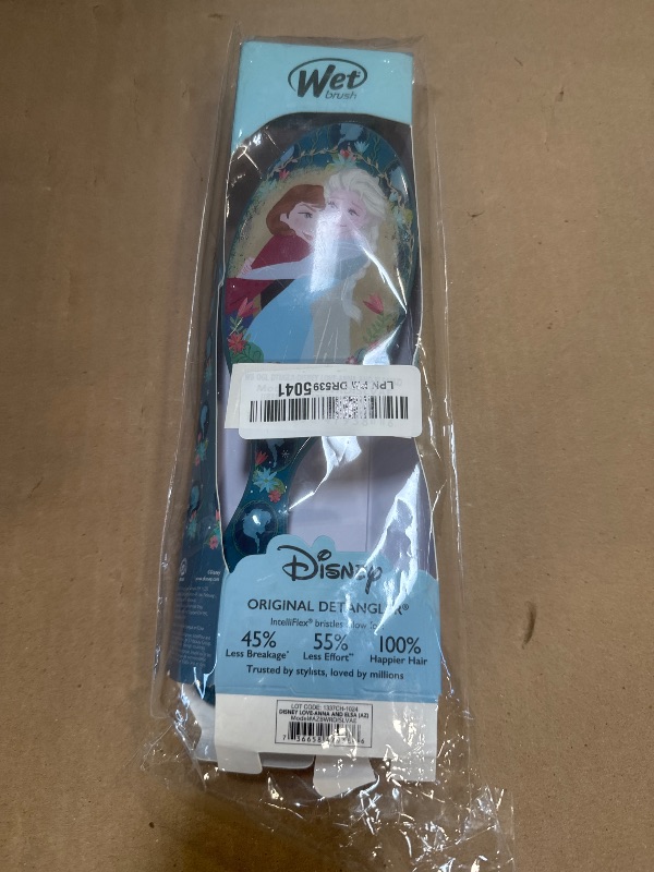 Photo 1 of Wet Brush Original Detangler Hair Brush, Anna & Elsa (Disney Love), Ultra-Soft IntelliFlex Bristles, Detangling Bristles Glide Through Tangles (Wet Dry & Damaged Hair), Women & Men