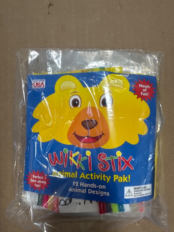 Photo 1 of WIKKI STIX Animal Activity Pak - Features 12 Zoo Animals with Hands-on Activity and Fun Fact on Each, Made in The USA! Multiple Colors !