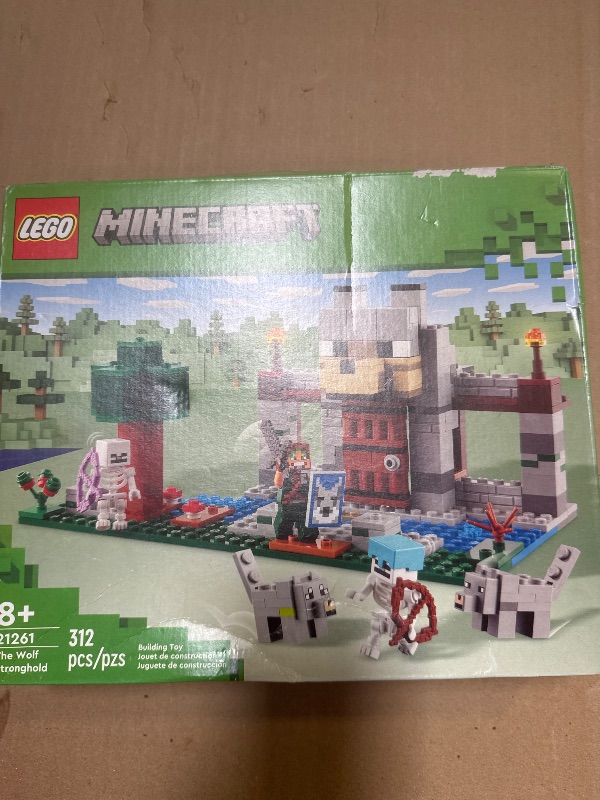 Photo 1 of LEGO Minecraft The Wolf Stronghold Fortress Playset, Video Game Toy for Boys and Girls, Action Packed Castle Building Set with Minecraft Minifigures, Minecraft Toy Gift for Kids Ages 8 and Up, 21261