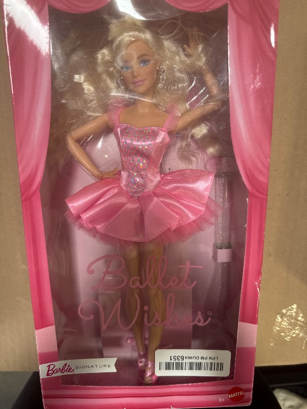 Photo 1 of Barbie Signature Ballet Wishes Doll, Collectible Fashion Doll in Satiny, Pink Tutu with Blonde Hair and Giftable Packaging