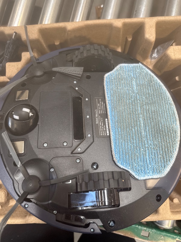 Photo 1 of Robot Vacuum and Mop Combo, WiFi/App/Voice, Robotic Vacuum Cleaner with Schedule, 2 in 1 Mopping Robot Vacuum with Water Tank and Dustbin, Self-Charging, Slim, Ideal for Hard Floor, Pet Hair, Carpet