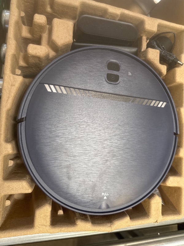 Photo 1 of Robot Vacuum and Mop Combo, WiFi/App/Voice, Robotic Vacuum Cleaner with Schedule, 2 in 1 Mopping Robot Vacuum with Water Tank and Dustbin, Self-Charging, Slim, Ideal for Hard Floor, Pet Hair, Carpet