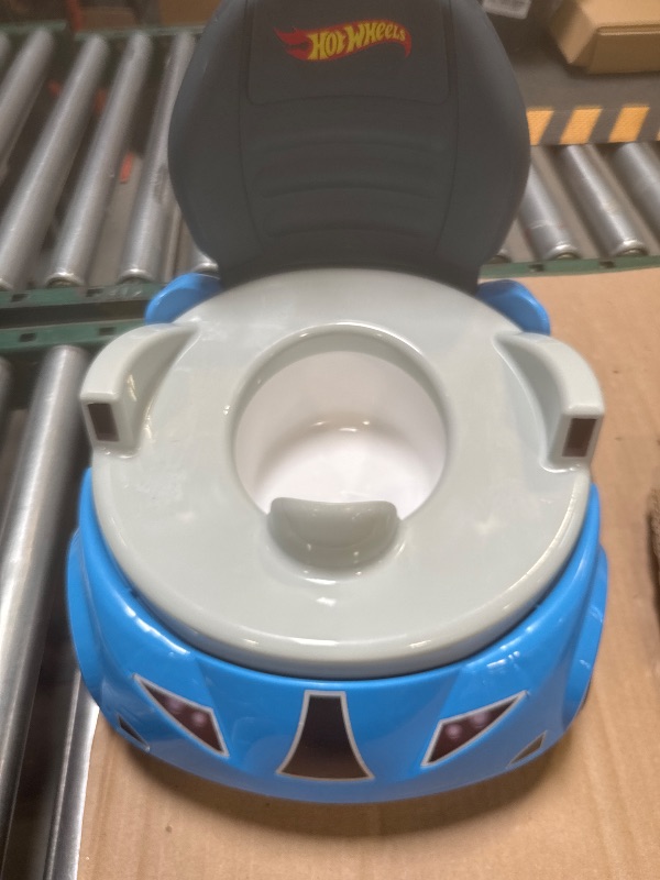 Photo 1 of Hot Wheels Blue Race Car Potty Training Toilet, Includes Detachable Toddler Toilet Seat and Kids Potty, Ages 12 Months and Up
