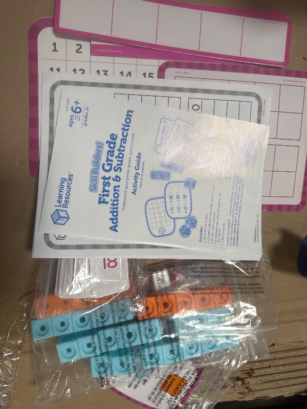 Photo 1 of Skill Builders! 1st Grade Addition & Subtraction, Homeschool Curriculum, First Grade Learning Games, First Grade Learning Materials,Back to School, 109 Pieces, Age 6+