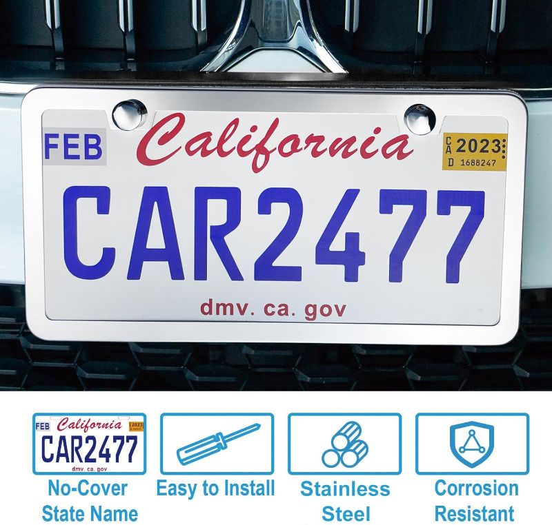 Photo 1 of  License Plate Frames ,Chrome