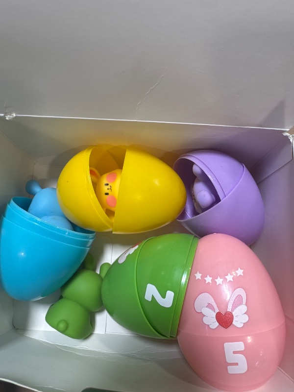 Photo 1 of UURM Easter Toddler Toys, Matching and Sorting Games Easter Basket Stuffers, Montessori Toddler Sensory Toys for Baby Boys Girls Age 1 Year and Up