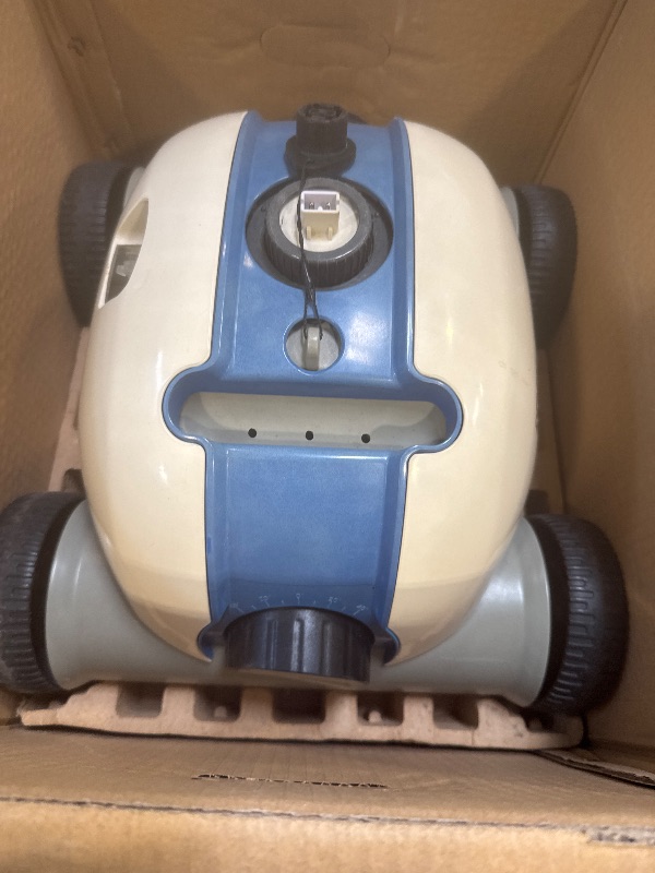 Photo 1 of (2023 Model) Rock&Rocker Cordless Robotic Pool Cleaner?Pool Vacuum with Dual-Drive Motors, Up to 90 Mins Runtime, Powerful Suction, Cleaning for Above or Inground Pools up to 861 Sq Ft, Blue