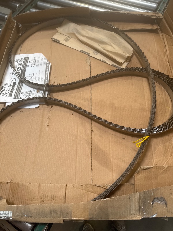 Photo 1 of Sabretooth 158" Classic 7° Sawmill Bandsaw Blades 10 Pack - High-Carbon US Steel 158" Bandsaw Blades for General-Purpose Sawing

