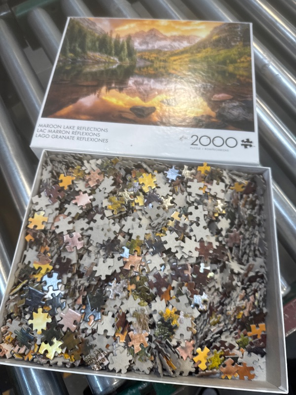 Photo 1 of Buffalo Games - Joshua Snow - Maroon Lake Reflections - 2000 Piece Jigsaw Puzzle for Adults Challenging Puzzle Perfect for Game Nights - Finished Size is 38.50 x 26.50