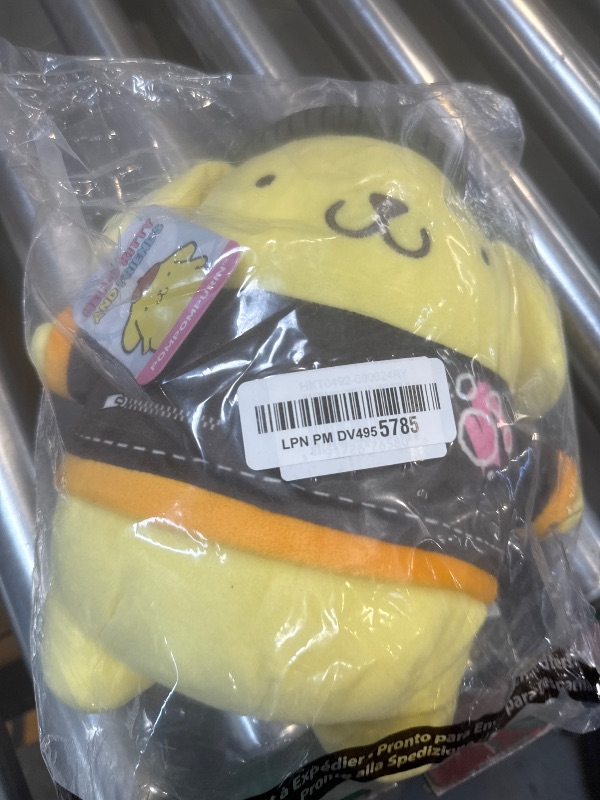 Photo 1 of Hello Kitty and Friends Series 2, Pompompurin 8-inch Punks Plush - Amazon Exclusive - Officially Licensed Sanrio Product from Jazwares - Ages 6+