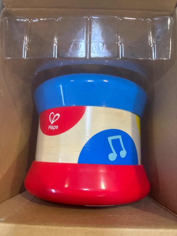 Photo 1 of Hape Baby Drum | Colorful Rolling Drum Musical Instrument Toy for Toddlers, Rhythm & Sound Learning, Battery Powered (E0333)