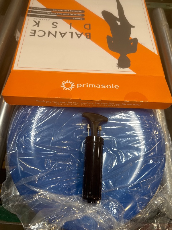 Photo 1 of Primasole Balance Disc comes with an Air Pump Exercise Wobble Cushion for Stability Workout 1 PC (Cobalt Blue) PSS91NH051A