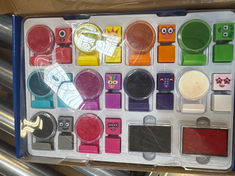 Photo 1 of hand2mind Numberblocks Stampoline Park Stamp Activity Set, 20 Stamps, 12 Washable Ink Pads, Number Toys, Kids Arts & Crafts, Preschool Math Toys, Toddler Learning Activities, Birthday Gifts for Kids