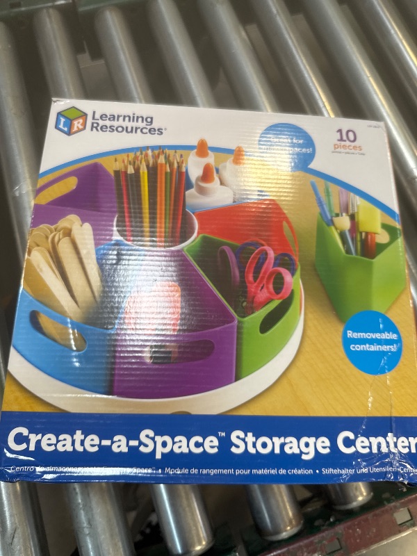 Photo 1 of Learning Resources Create a Space Storage Center - 10 Piece set Desk Organizer for Kids, Art Organizer for Kids, Crayon Organizer, Homeschool Organizers and Storage