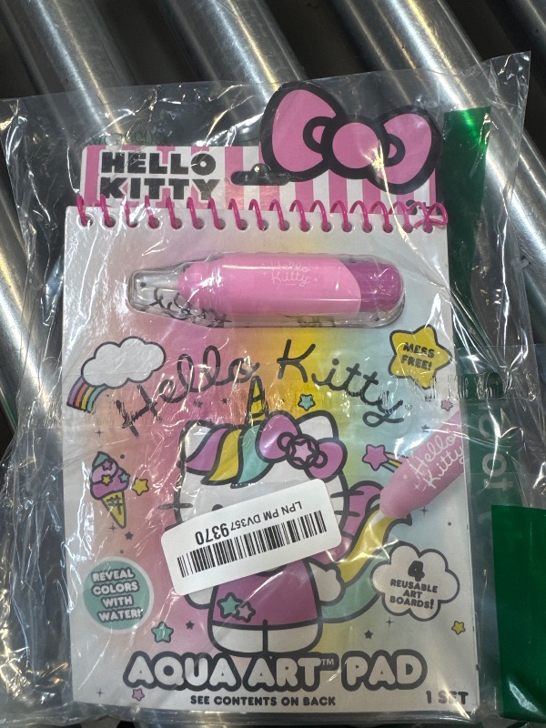 Photo 1 of Hello Kitty Aqua Art Pad, 4 Art Pages, On The Go Reusable Water-Reveal Activity Pad, Mess Free Arts And Crafts, Paint with Water Brush Set, Kids Toys, Sanrio Stuff, Hello Kitty Craft Kits For Kids 3+