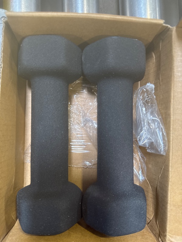 Photo 1 of Portzon Weights Dumbbells 10 Colors Options Compatible with Set of 2 Neoprene Dumbbells Set,1-15 LB, Anti-Slip, Anti-roll, Hex Shape