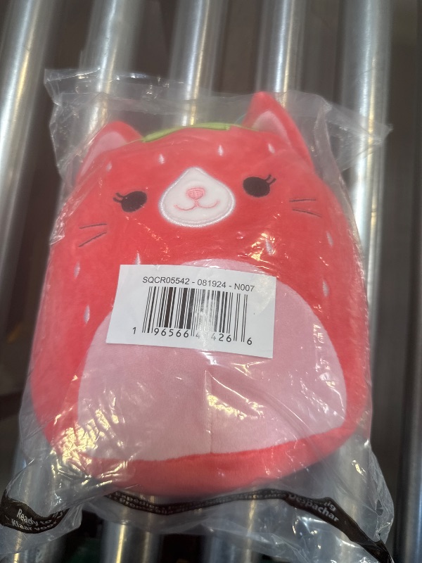 Photo 1 of Squishmallows Original 8-Inch Olma Strawberry Cat - Official Jazwares Plush