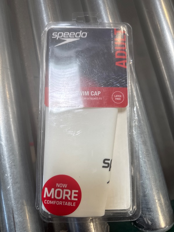 Photo 1 of Speedo Unisex-Adult Swim Cap Silicone Elastomeric