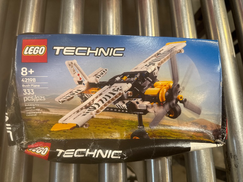 Photo 1 of LEGO Technic Bush Plane Toy - Buildable Airplane Toy for Kids, Boys and Girls, Ages 8+ - Model Airplane Gift with Spinning Propeller, 4-Cylinder Piston Engine, and More - 42198