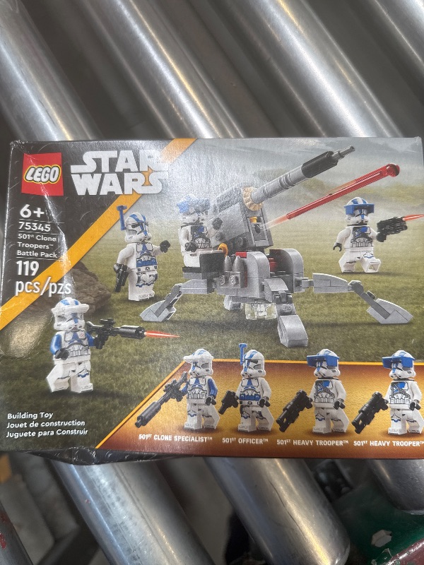 Photo 1 of LEGO Star Wars 501st Clone Troopers Battle Pack Toy Set, Buildable AV-7 Anti Vehicle Cannon, with 4 Clone Trooper Minifigures, Portable Travel Toy, Great Birthday Gift for Kids Ages 6 and Up, 75345