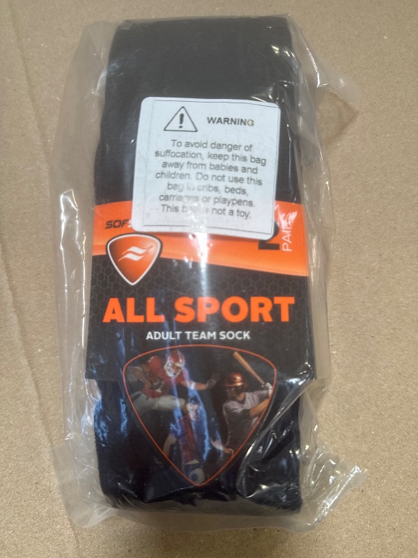 Photo 1 of Sof Sole All Sport Over-the-Calf Team Athletic Performance Socks (2 Pair), Large, Navy